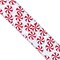 Designer’s Shop WR 63-5212 Holiday Peppermint Candy Wired Edge Ribbon – 2.5" x 10 Yards, Silver Glitter Background